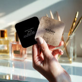 Elegant chic gold modern vierkant minimalistisch z vierkante visitekaartje