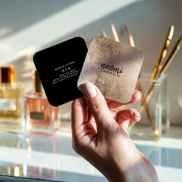 Elegant chic gold modern vierkant minimalistisch z vierkante visitekaartje