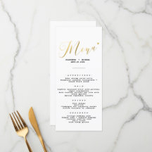 Elegant chic Gold Script Weddenschap