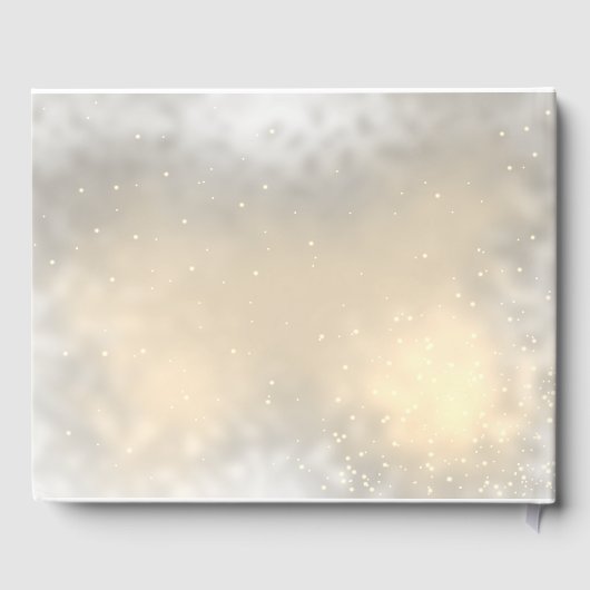 Elegant Chic Gold Swirls Wedding Gastenboek (Achterkant)