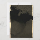 Elegant Chic Gold Tiara, Lijst Sweet 16 Party Kaart (Achterkant)