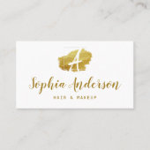 Elegant Chic Golden & Signature Script Business Bu Visitekaartje (Voorkant)