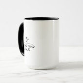 Elegant Chic Golf Black-Tone Coffee Mug gift 2026 Mok (Voorkant links)
