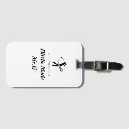 Elegant Chic Golf Luggage Tag gift 2026 Bagagelabel