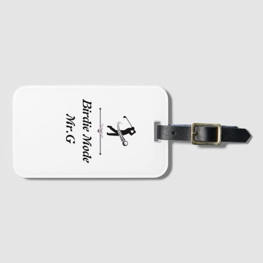 Elegant Chic Golf Luggage Tag gift 2026 Bagagelabel (Voorkant (horizontaal))