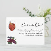 Elegant & Chic Goud vino voor geloften wijn bruids Kaart (Staand voorkant)