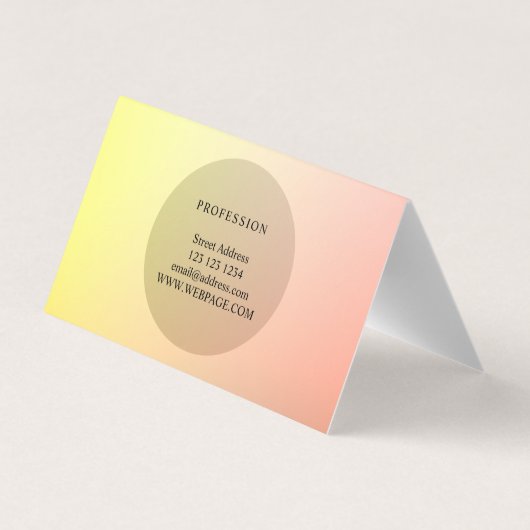 Elegant chic gradient loyaliteit visitekaartje (Achterkant)