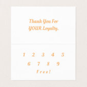 Elegant chic gradient loyaliteit visitekaartje (Binnenkant ongevouwen)