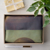 Elegant Chic Green Mona Lisa Covid 19 schilderijen Tissuepapier (Geschenk)