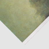 Elegant Chic Green Mona Lisa Covid 19 schilderijen Tissuepapier (Detail)