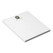 Elegant Chic Grey Waterverf Circular Black Monogra Notitieblok (Schuin)