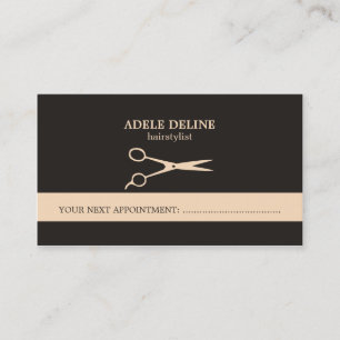 Elegant Chic Hair Stylist Appointcard Afsprakenkaartje