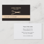 Elegant Chic Hair Stylist Appointcard Afsprakenkaartje (Voorkant / Achterkant)