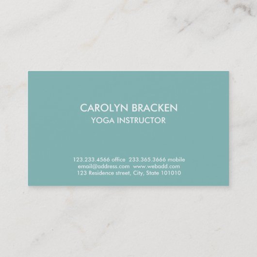 Elegant Chic Henna Mehendi Mandala Pattern Visitekaartje (Achterkant)