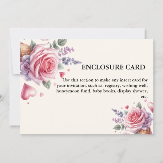 Elegant & Chic ijs ze is geschept Kaart (Voorkant)