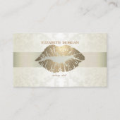  elegant, chic, kant, lips visitekaartje (Voorkant)