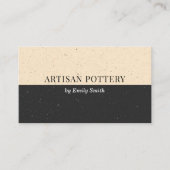 Elegant Chic-keramisch aardewerk Visitekaartje (Voorkant)