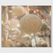 Elegant Chic Kerstbal Ball Holiday Cadeaupapier (Vlak)