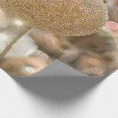 Elegant Chic Kerstbal Ball Holiday Cadeaupapier (Hoek)