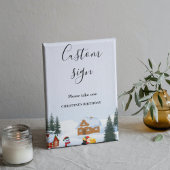 Elegant & chic Kerstmis aangepaste teken tafel Tek Poster