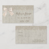 Elegant Chic, Lace, Bow Reference Kaart (Voorkant / Achterkant)