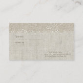 Elegant Chic, Lace, Bow Reference Kaart (Achterkant)