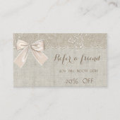 Elegant Chic, Lace, Bow Reference Kaart (Voorkant)