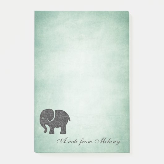 Elegant chic lady oliephant  post-it® notes (Voorkant)