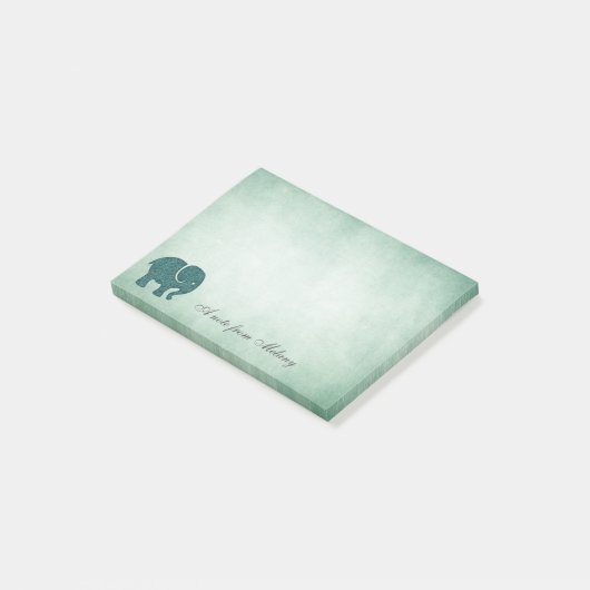 Elegant chic lady oliephant  post-it® notes (Schuin)