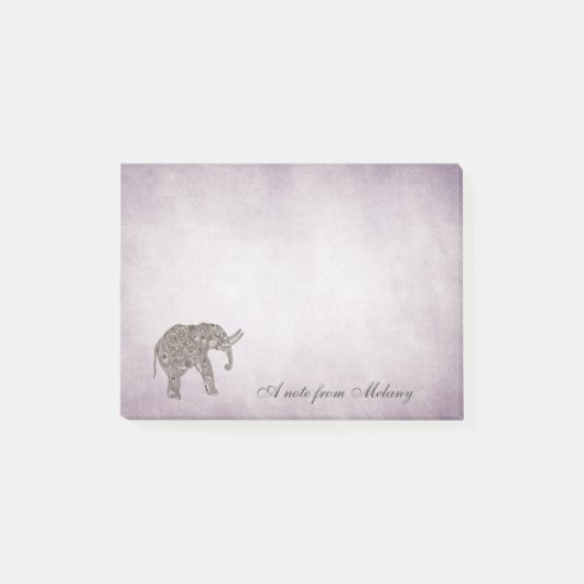 Elegant chic lady oliephant  post-it® notes (Voorkant)