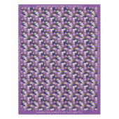 Elegant Chic Lavender Purple Flowers Floral Design Tafelkleed (Voorkant)