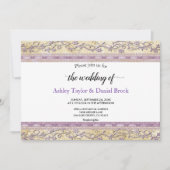 Elegant Chic Lijst Luxury Script Formele bruiloft Kaart (Voorkant)