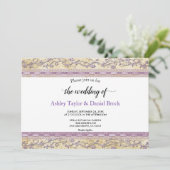 Elegant Chic Lijst Luxury Script Formele bruiloft Kaart (Staand voorkant)
