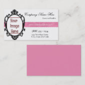 Elegant Chic Lijst Voeg Visitekaartje 2 van de Fot (Voorkant / Achterkant)