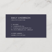 ELEGANT CHIC LILA PAARS ROOS PEONY FLORAL BUNCH VISITEKAARTJE (Achterkant)