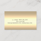 Elegant Chic Lotus Flower Makeup Visitekaartje (Achterkant)