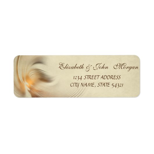 Elegant chic luxe adreslabel etiket (Voorkant)