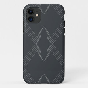 Elegant, chic, luxe, eenvoudig lijnpatroon Case-Mate iPhone case