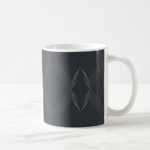 Elegant, chic, luxe, eenvoudig lijnpatroon koffiemok