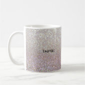 Elegant chic luxe faux glittery koffiemok (Links)