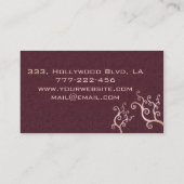 Elegant chic luxe hedendaags abstract linnen visitekaartje (Achterkant)