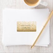 Elegant chic luxe hedendaagse glitterij etiket (Insitu)