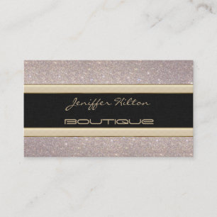 Elegant chic luxe hedendaagse glitterij visitekaartje