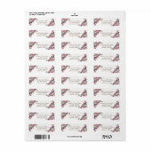 Elegant Chic Luxe - Rozen Adreslabel Etiket (Full Sheet)