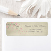 Elegant Chic Luxury - Cherry Tree Address Label (Insitu)