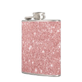 Elegant Chic Luxury Faux Glitter Roos Gold Heupfles (Links)