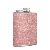 Elegant Chic Luxury Faux Glitter Roos Gold Heupfles (Rechts)