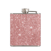 Elegant Chic Luxury Faux Glitter Roos Gold Heupfles (Achterkant)