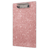 Elegant Chic Luxury Faux Glitter Roos Gold Klembord (Links)