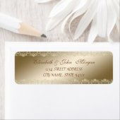 Elegant Chic Luxury, Faux Gold, Lace Etiket (Insitu)